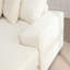 Canapé en L beige avec méridienne droite, tissu en velours côtelé à grain fin, 8 coussins, installation facile, canapé modulaire pour salon, installation simple, maison