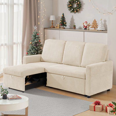 Corduroy Sectional Sofa, L Shaped Minimalist Couches With Ottomans Chaise, Modern Deep Seat Cloud Plush Corduroy Sofa Set For Living Room by PPorfamilia