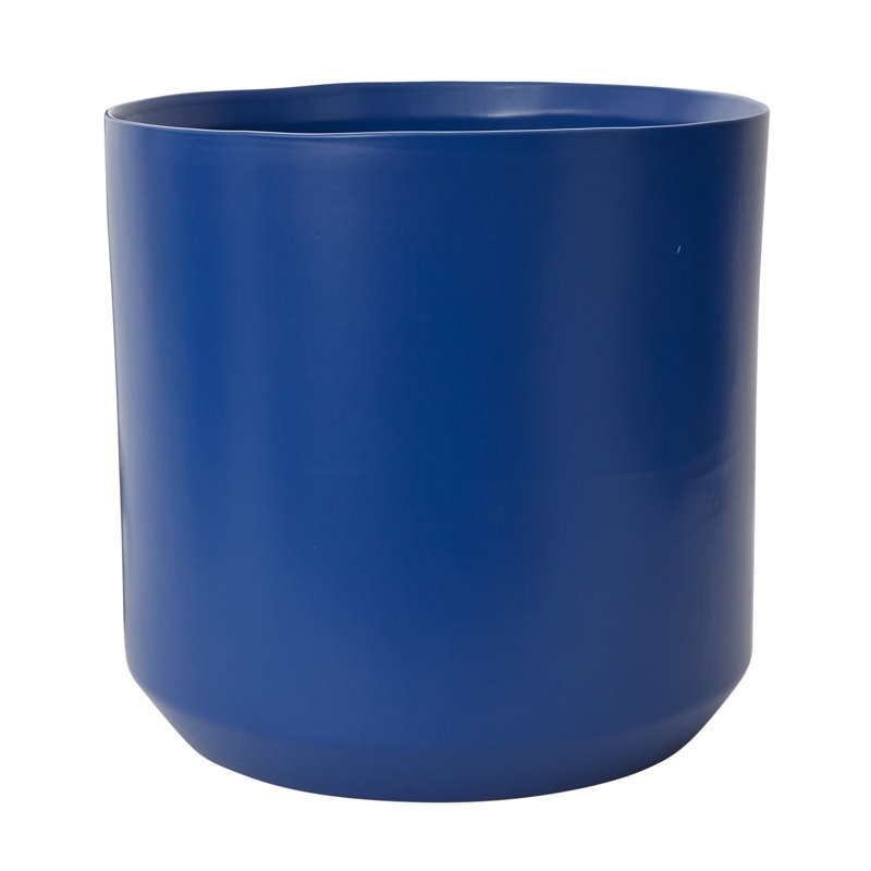 Pot à fleurs en céramique Parsons, H 11,75 po x l 12 po x P 12 po, Bleu