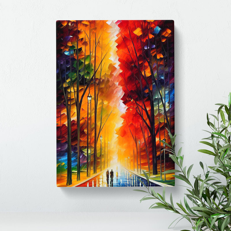 Vibrant Woodland Forest No.5 - Wrapped Canvas Print, 50cm H x 35cm W x 3cm D