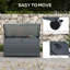 CLIY 62cm W Steel Deck Box in Grey