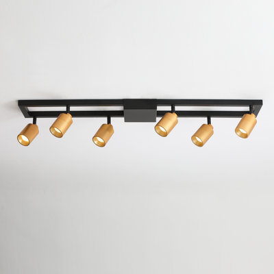 Shura Light Square Ceiling Light With Rotatable Heads, Integrated LED Bulbs, Flush Mount, 3000K, 1820 Lmn