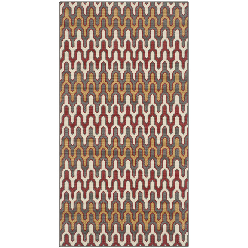Tapis gris Kelston, Rectangle 2 pi 7 po x 5 pi