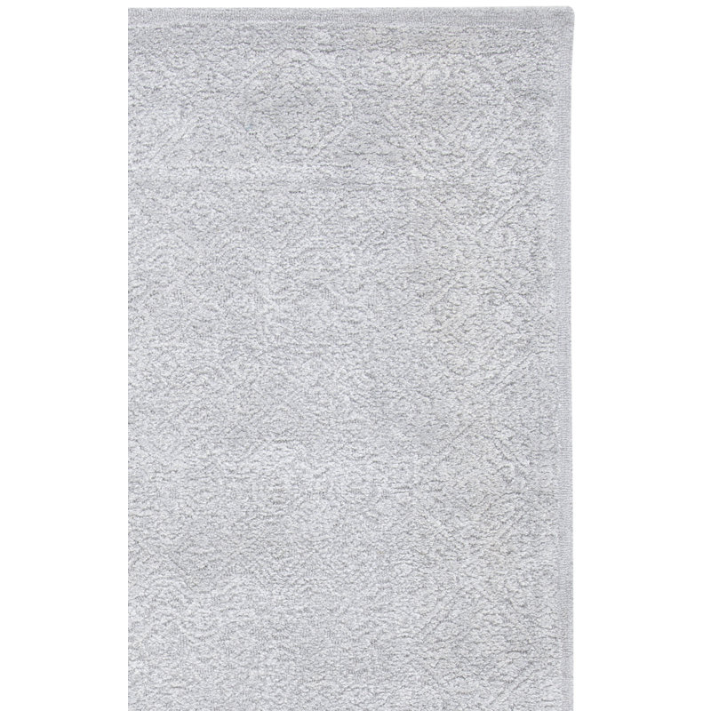 Martha Stewart Hand Tufted Wool/Viscose/Cotton Southwestern Rug in Gray, Rectangle 3' x 5'