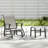 High Back Glider Chair Set With Ottoman For Outdoor Relaxation, Smooth Gliding And Durable Steel Frame-1462851817