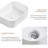 Killian Rectangular Above-Counter Bathroom Vessel Sink (Pop-Up Drain Not Included)