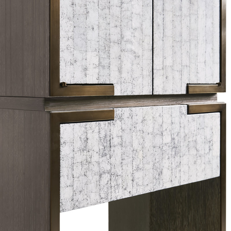 JC Modern Solid Wood Accent Cabinet