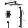 SlideLux 10 Inch 2-Function Rainfall Shower System with Slide Bar and Rough in-Valve