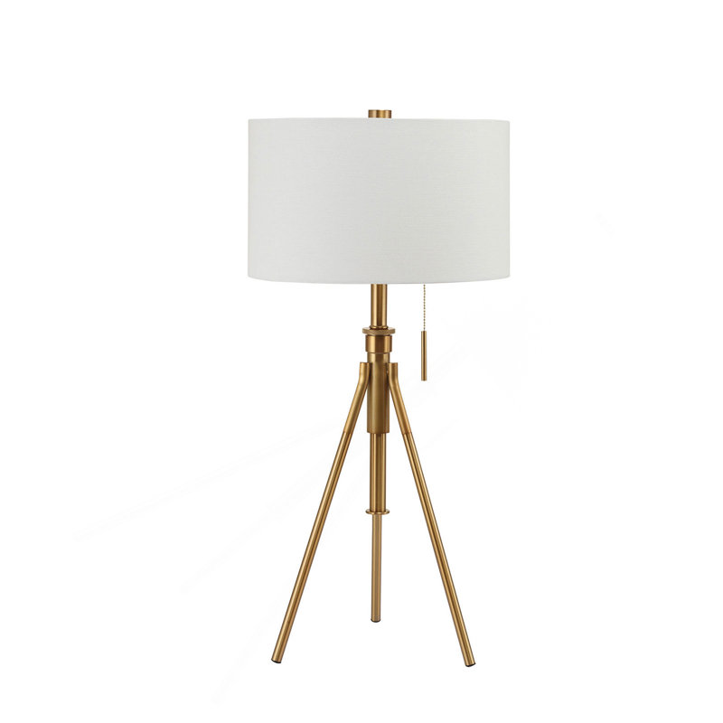 Lampe rétro sur pied en métal teinté 1 pi, 32", Doré