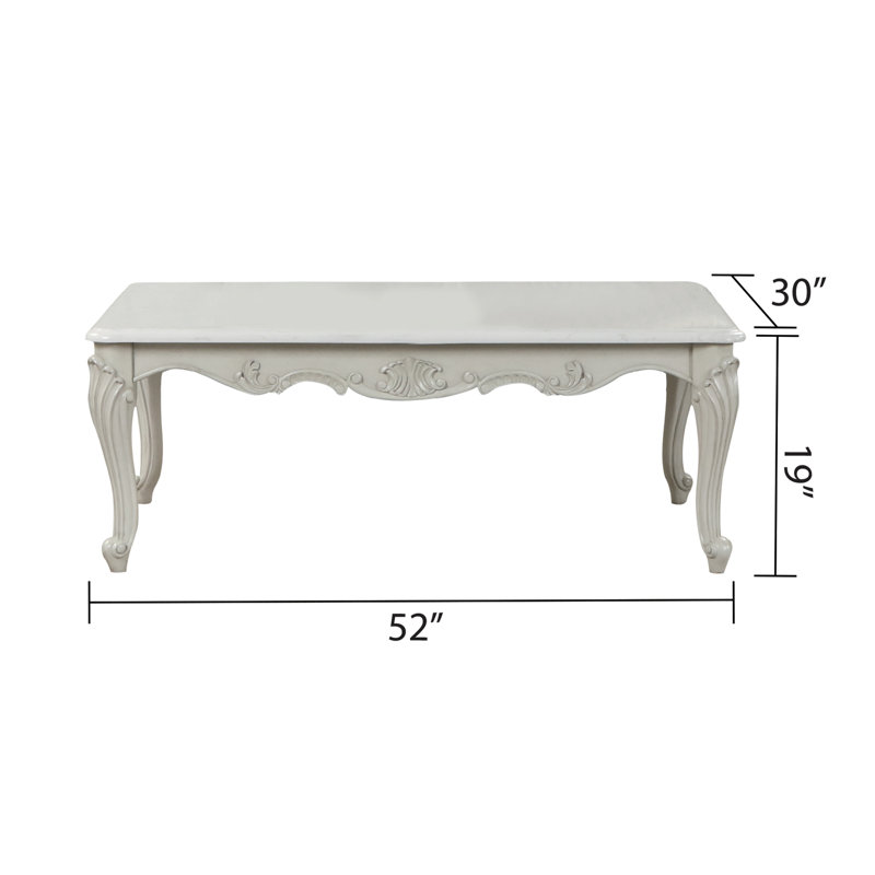 Table basse Classic - Bois gris argenté avec construction traditionnelle de qualité