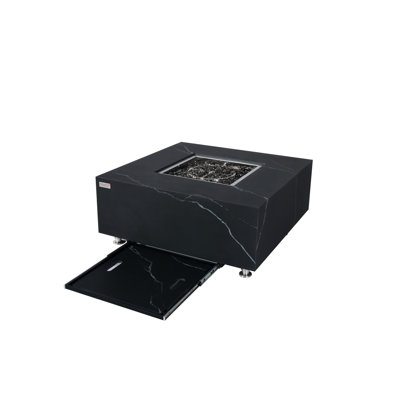 Square Stone Smokeless Outdoor Fireplace