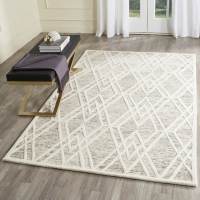 Ellicott Hand Tufted Wool Geometric Rug