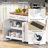 Arnola 59.3" W Kitchen Island Cart with Storage 2 Pull Out Cabinet Organizers-1386236155