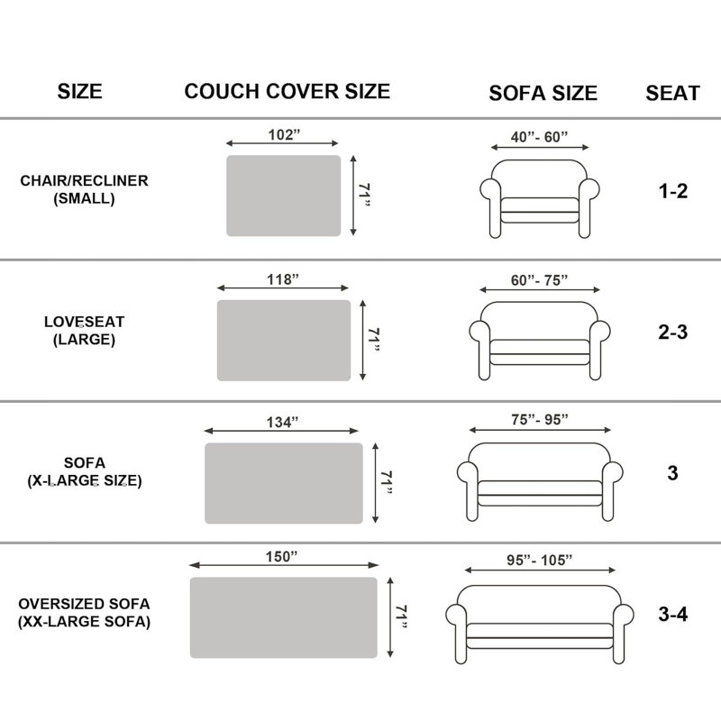 Box Cushion Sofa Slipcover, Chenille - Black