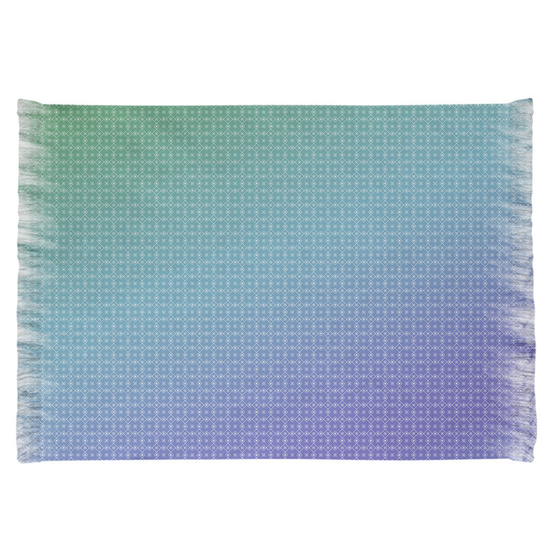 Bleu/mauve dégradé Tapis décoratif, non