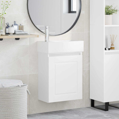 Single Bathroom Vanity with Ceramic Basin