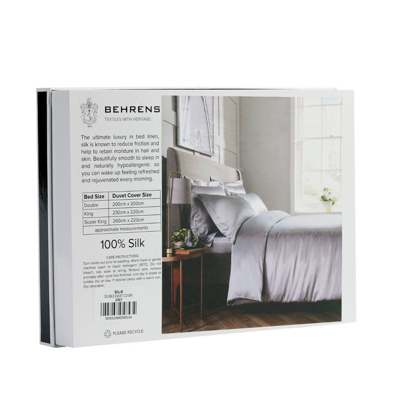 Luxury 100% Silk Duvet Cover, Pink, Double Duvet Cover