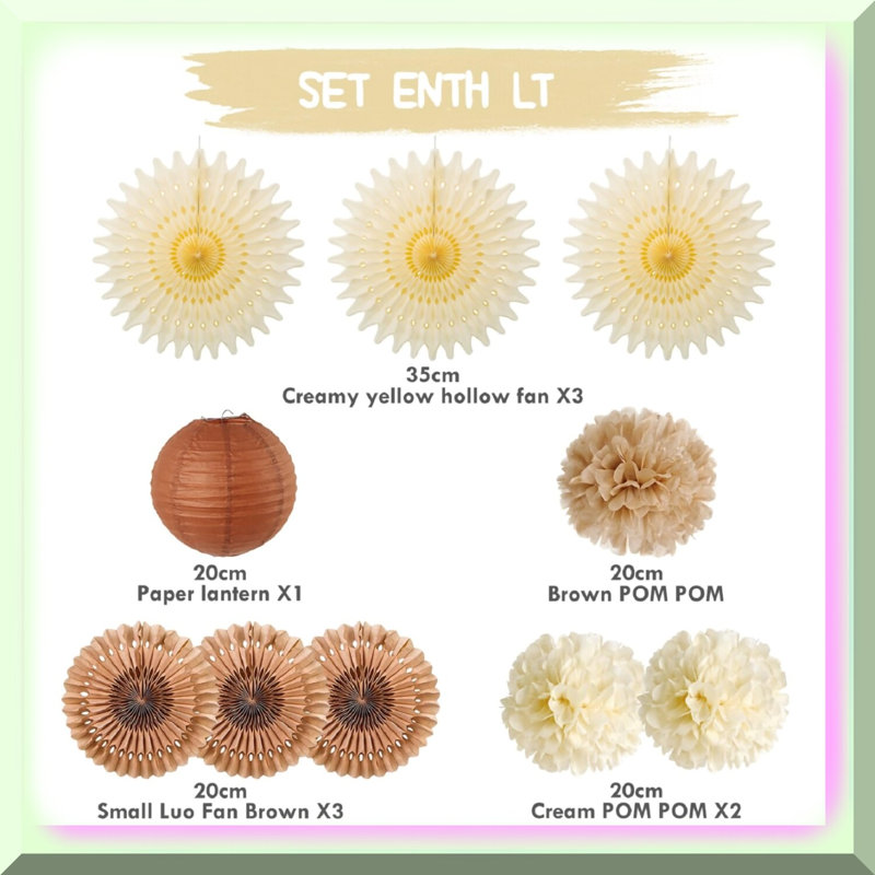 Pumpkin Patch Party Kit with Pink & Orange Pom Poms