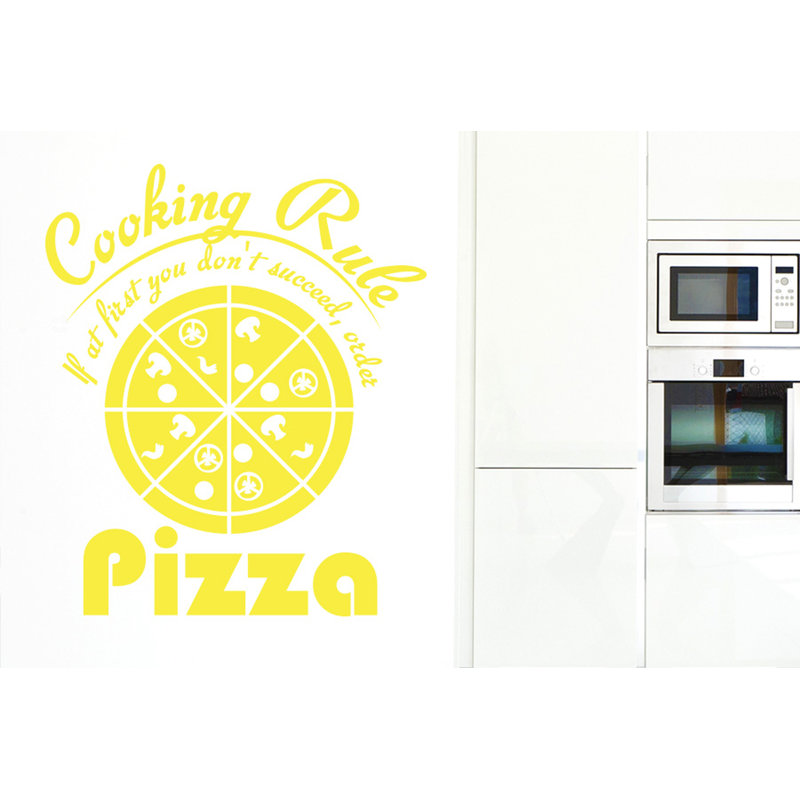 Food & Beverage Wall Decal, Bright Yellow