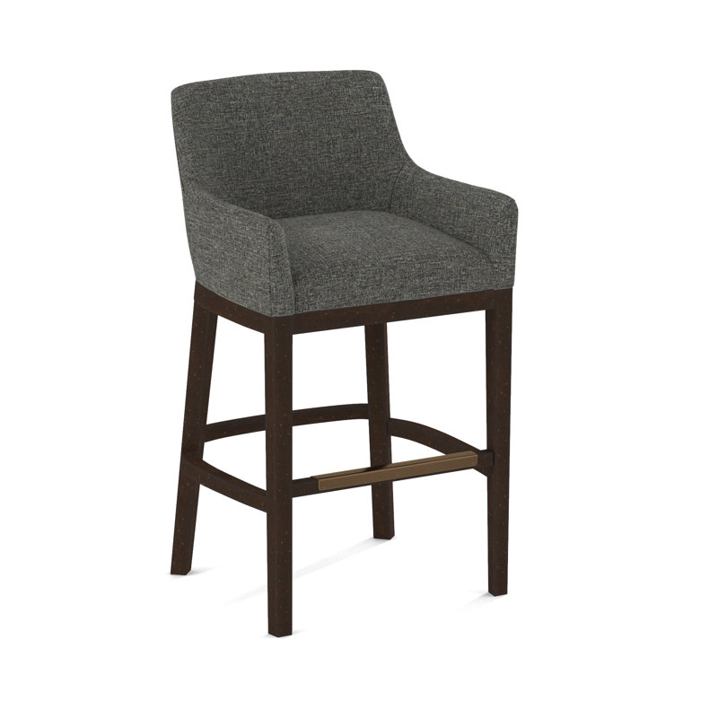 Upholstered Stool, Pecan, 61536-78