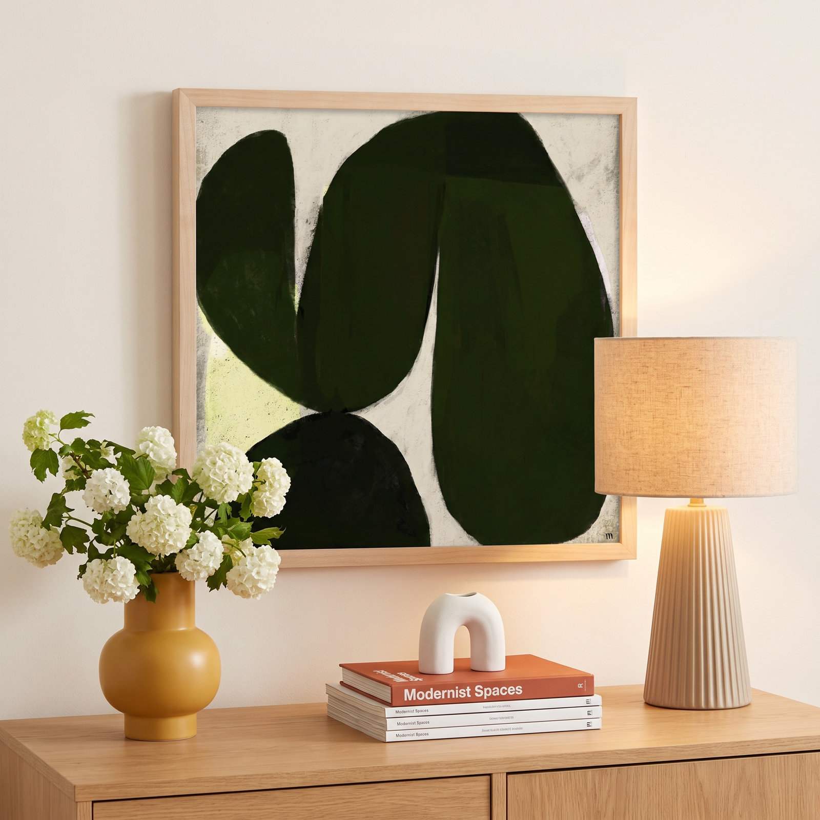 Vanessa "Succulent No. 7" Print, 16" H x 16" W x 1.25" D, Brown