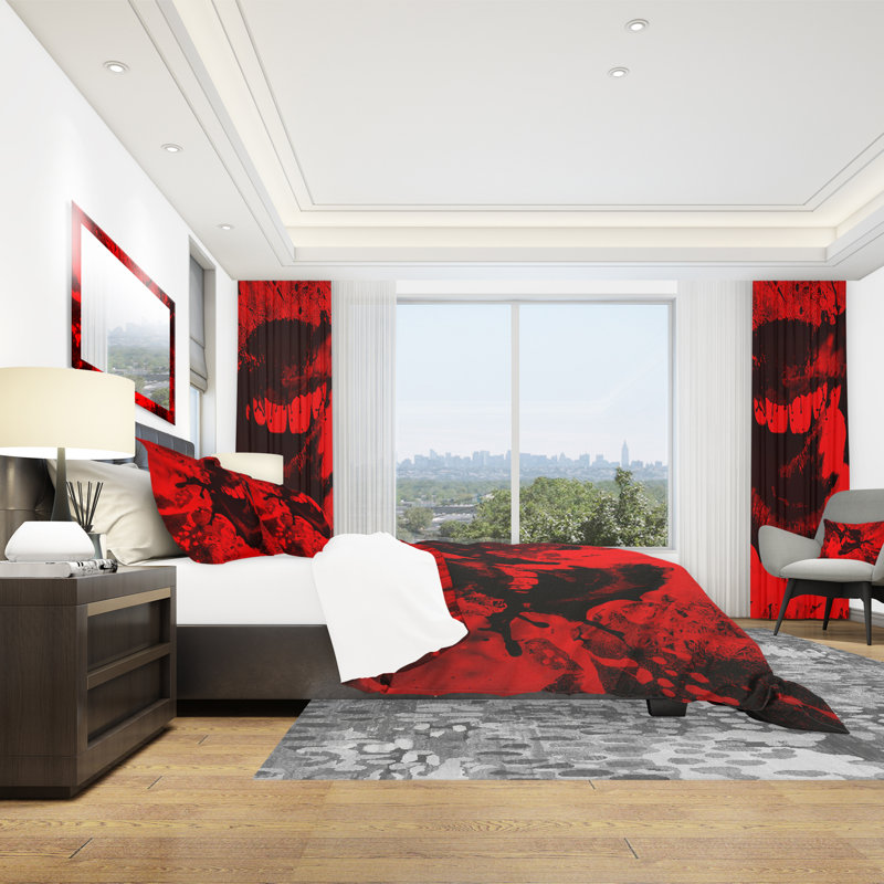 Polyester Abstract Duvet Cover Set, Twin Duvet Cover + 2 Shams
