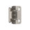 Charnière d'armoire en nickel satiné à recouvrement partiel 1/2 pouce (13 mm) - 1 paire