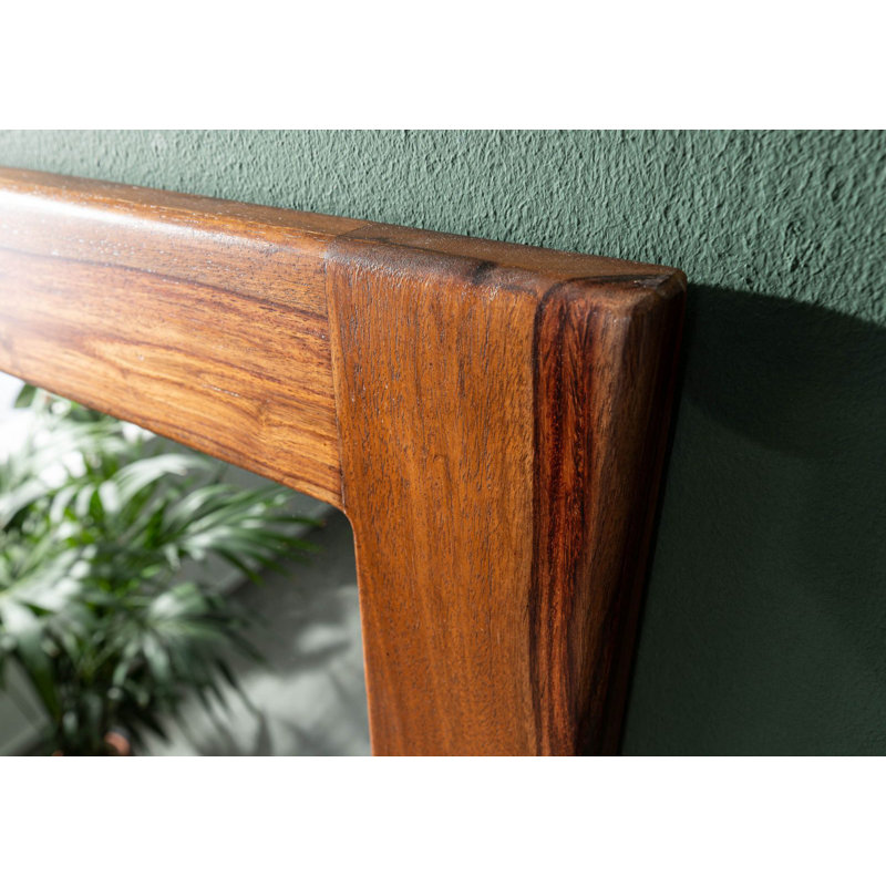 Toronto Wood Wall Mirror, Walnut