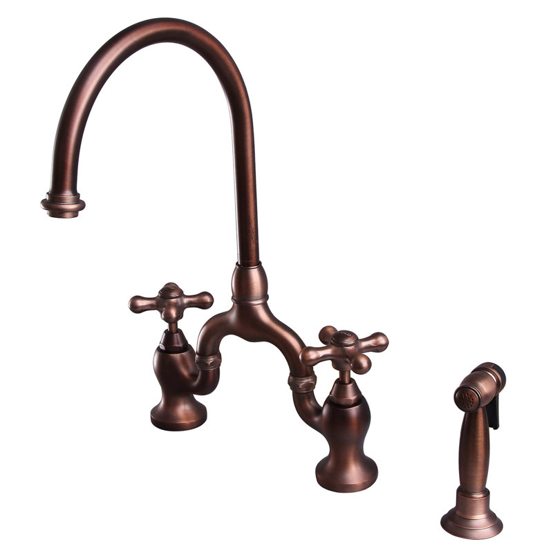 Barclay Banner Kitchen Faucet with Side Spray, Oil Rubbed Bronze