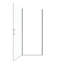 Portes de douche et de baignoire peu encombrantes, noir mat, design contemporain