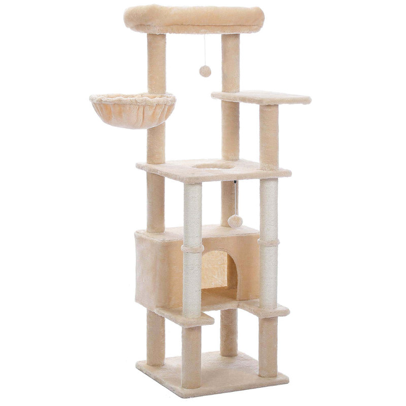 Arbre à chat 55 po Sisal, Beige