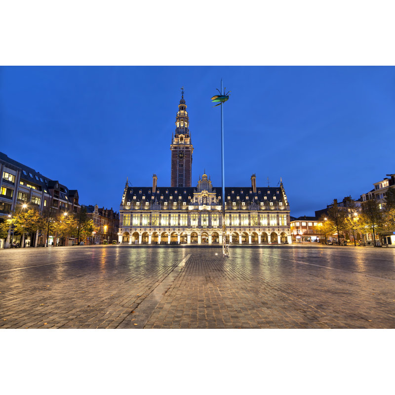 Ladeuze Square Of Leuven by Bbsferrari - Wrapped Canvas Print, 81cm H x 122cm W