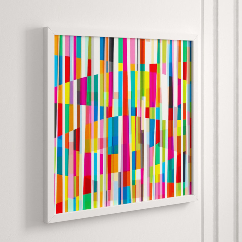 Candy Strips Print by Mari Urasawa, Glass Coat, 40" H x 40" W