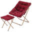Fauteuil d'appoint douillet capitonné et rembourré avec cadre en métal doré pour le salon-520989157-491022507