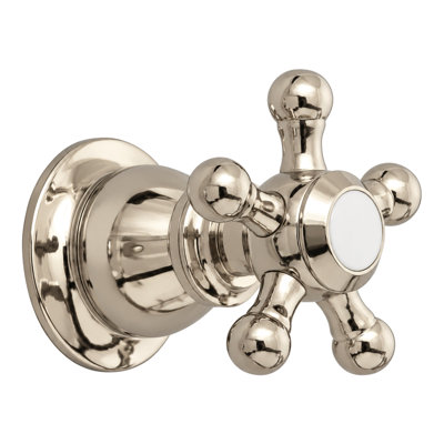 Garniture traditionnelle pour une valeur de contrôle de la douche de volume avec écusson et laiton massif