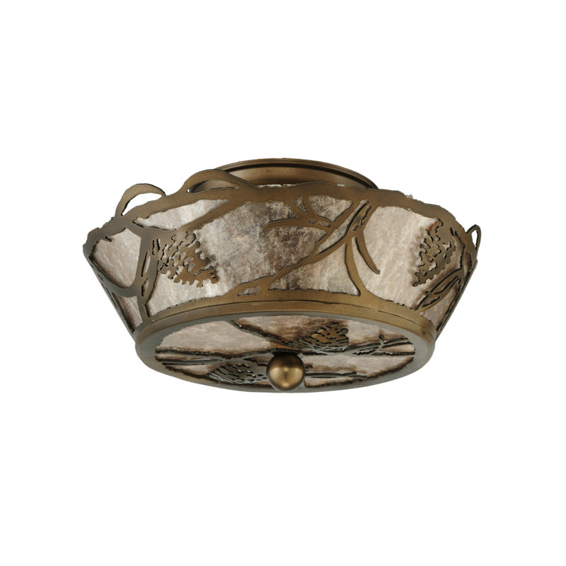 Rustic Lodge 2 - Light Semi Flush Mount
