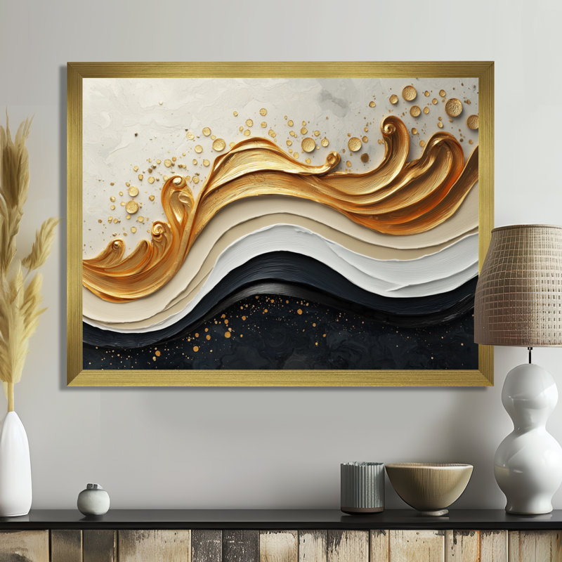 Goldern, Reproduction encadrée d'une seule photo, H 24 po x l 32 po, Gold