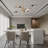 8-Light 39.4" Rotatable Sputnik Sphere Chandelier
