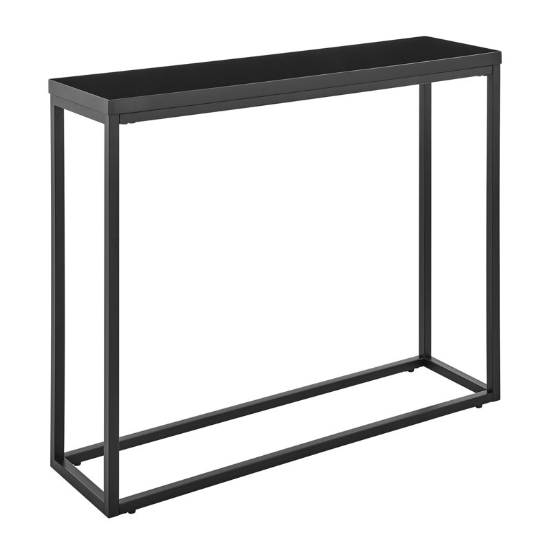 Camp Narrow Console Table, Black, Black