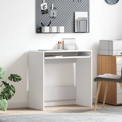 Computer Desk Engineered Wood Compact Simple