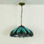 Tiffany Pendant Lighting Stained Glass Hanging Light  18" Wide