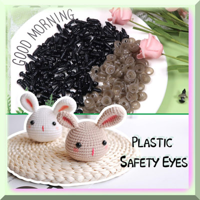 150pcs 6mm Plastic Safety Eyes with Washers