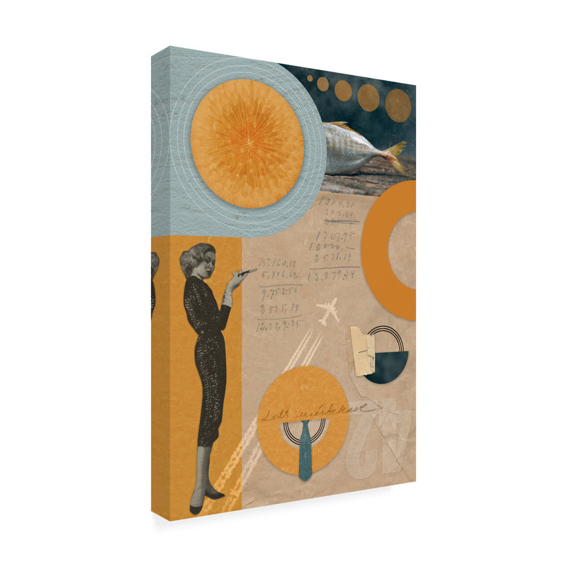 Art sur toile, «cylindrique», H 19 po x l 12 po