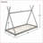 Twin Size Pine Wood &amp; MDF Gray Platform Bed with Stable Triangle Structure-1031632882-1031632892