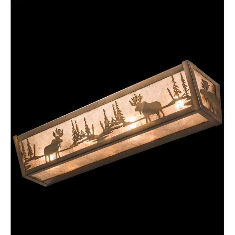 Rustic Lodge 4 - Light Bath Bar, Antique Copper