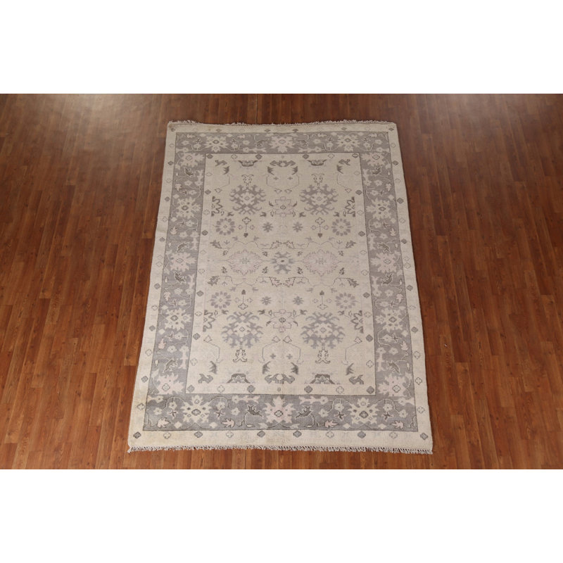 Tapis ivoire ivoire Oushak 6 x 9