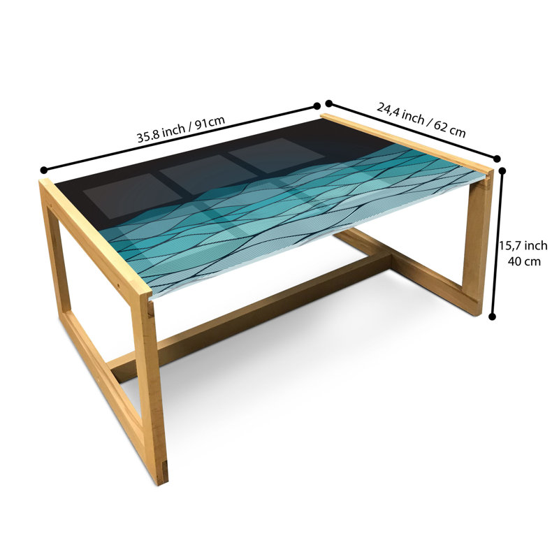 Jaliea Sled Coffee Table, 90cm H x 62cm W x 40cm D