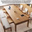 Grand bureau en bois massif avec tiroirs-1030550059