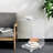 Tray Top Floor Shelf End Table with Storage