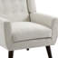 Upholstered Linen Blend Armchair-853885147